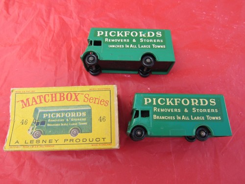 Two matchbox pickford removal - matchbox,
